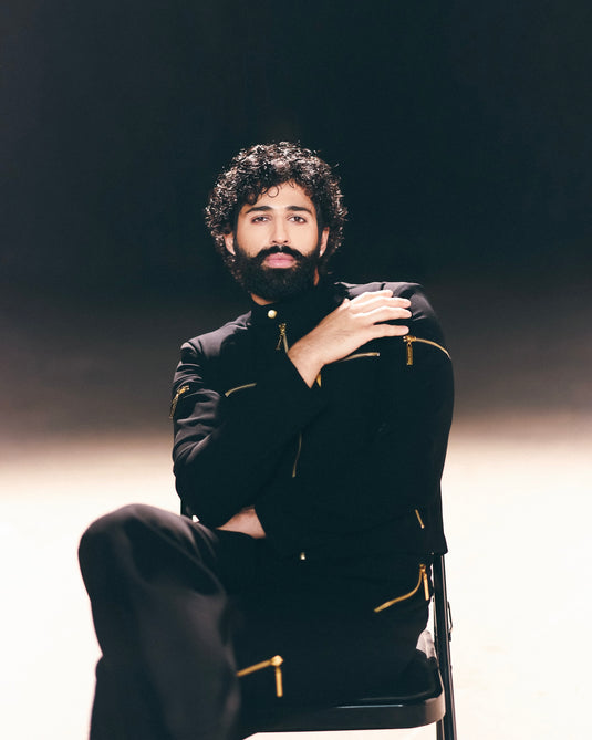 Red carpet zipper pajama pants.