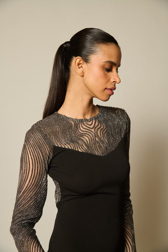 checkmate Knit-rope dress