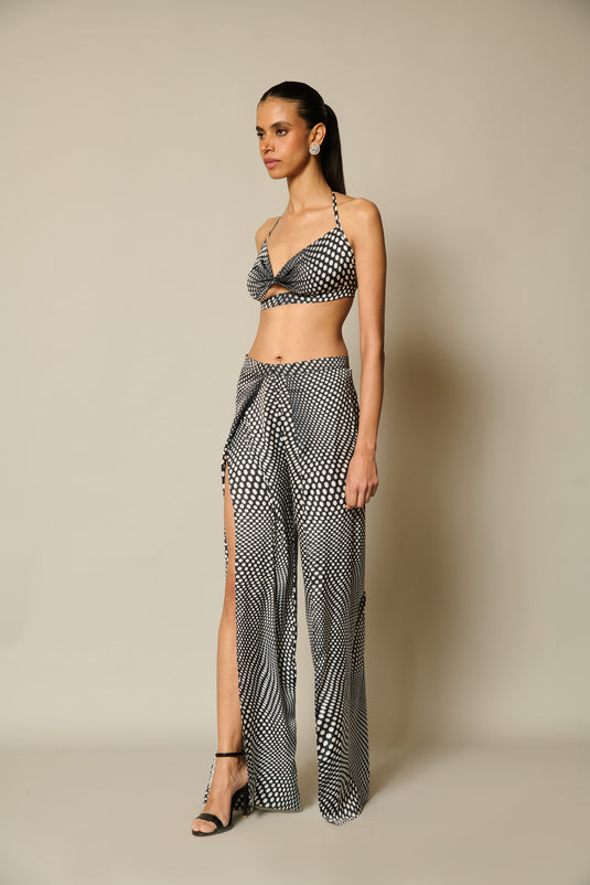checkmate Digital polka bikini coord