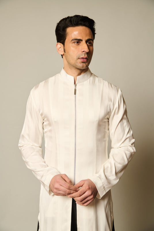 checkmate B&W kurta-sherwani
