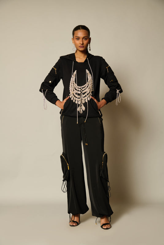 checkmate Necklace rope jumper