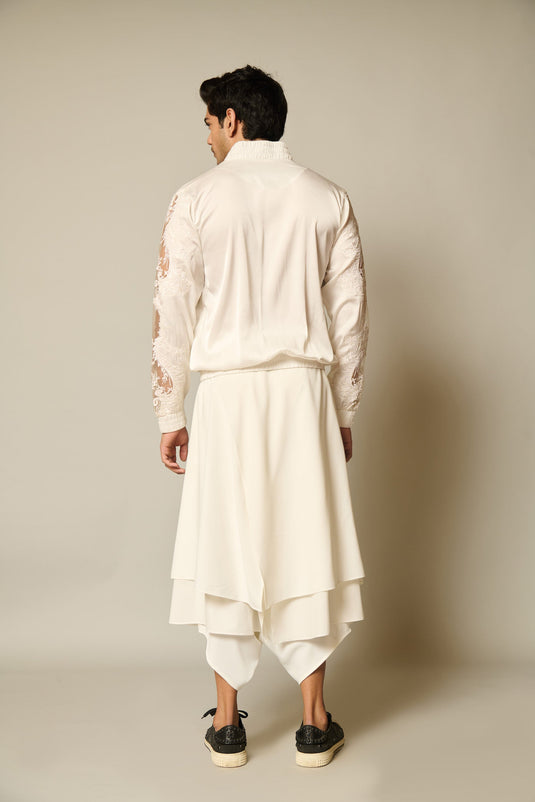 Checkmate Ivory Ivory flap dhoti