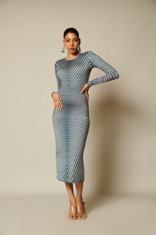 checkmate Digital polka dress