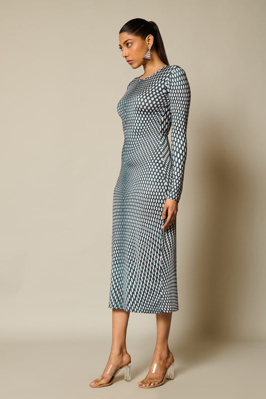 checkmate Digital polka dress