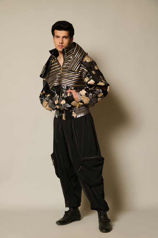 checkmate black oversized pants