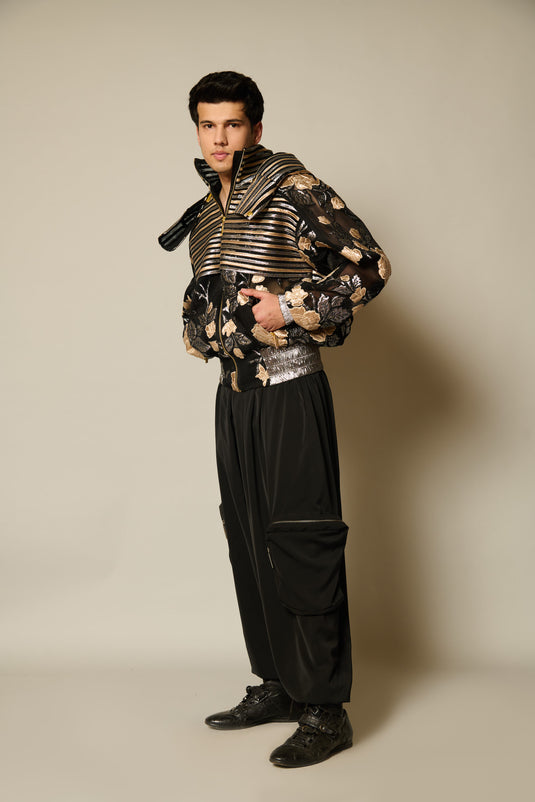 checkmate black oversized pants