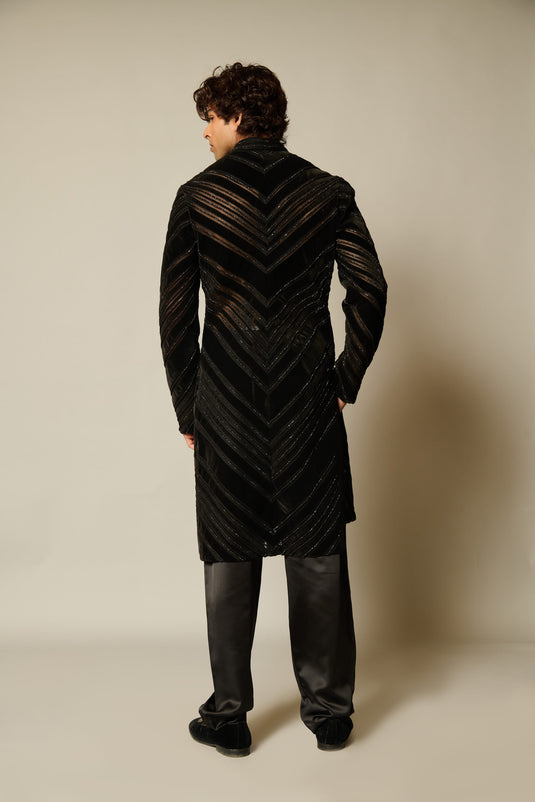 checkmate Sheer rope sherwani