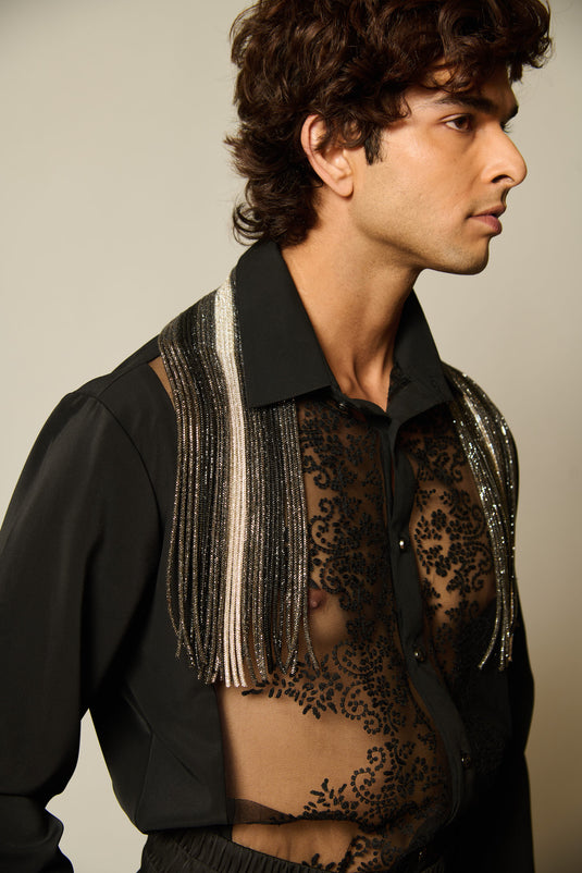 Checkmate Tritone collar stole