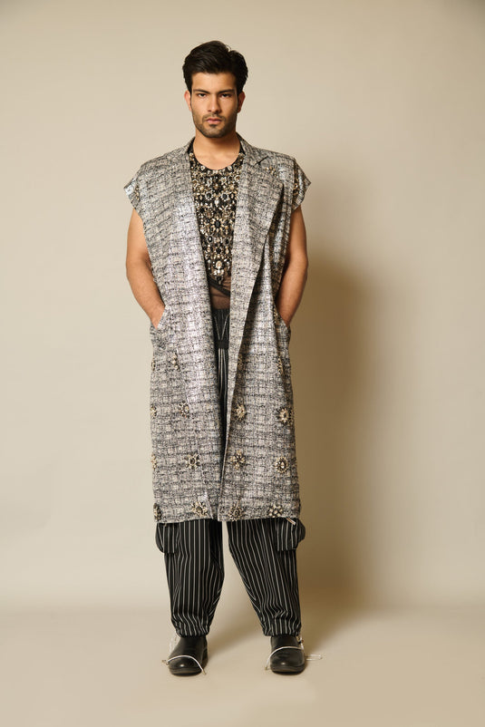 Checkmate Starlight zircon embellished bib top