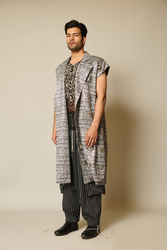 Checkmate Starlight zircon embellished bib top