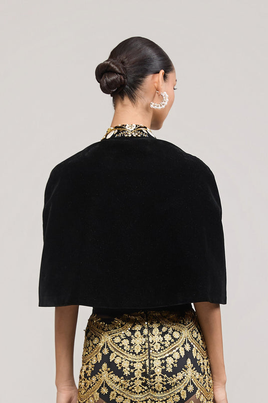 Unapologetic parsi velvet cape