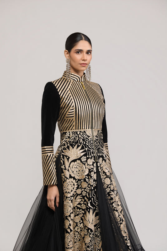 Unapologetic gold applique jacket