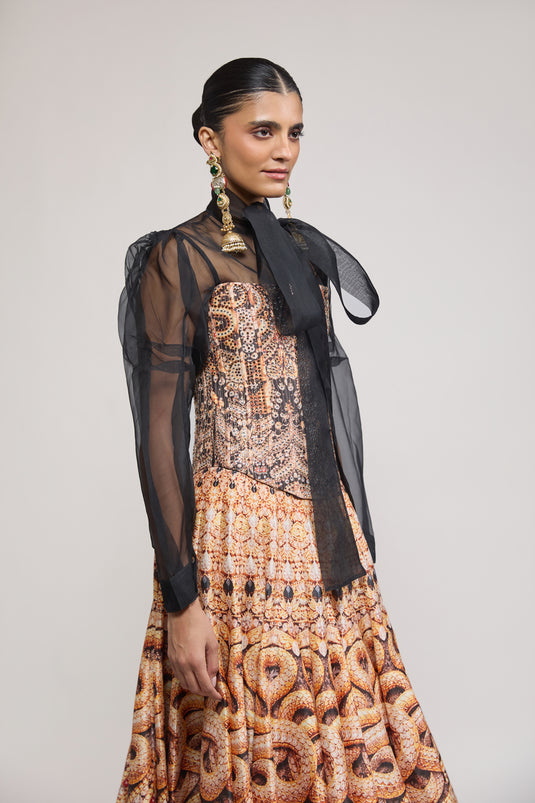 Unapologetic serpent lehenga