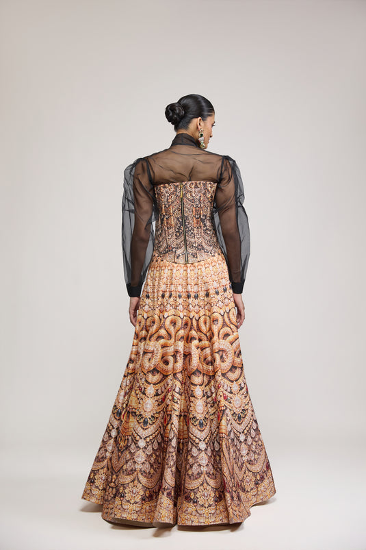 Unapologetic serpent lehenga