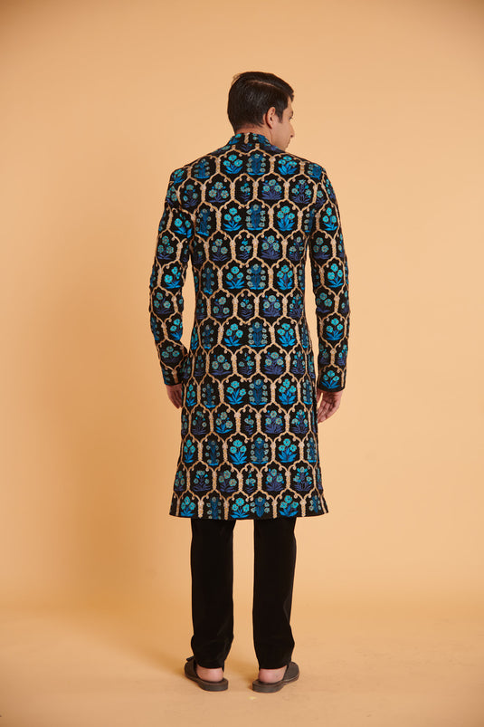 husn Noir cerulean ultra luxe aari traditional formal