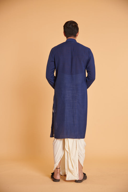 husn Navy vanilla glam mesh traditional casual