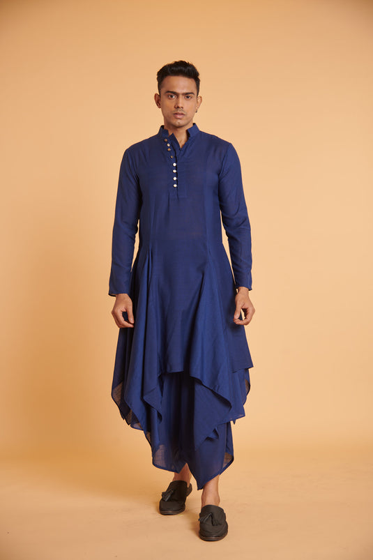 husn Navy minakari traditional casual