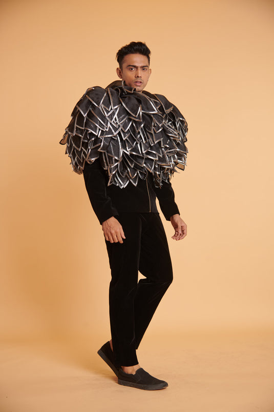 husn Noir ultra luxe gunmetal flora traditional