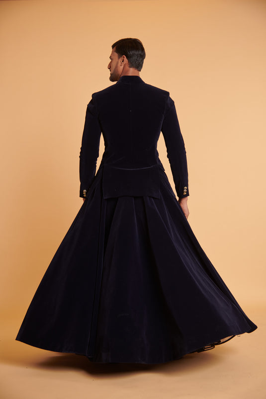 husn Navy ultra luxe minakari traditional