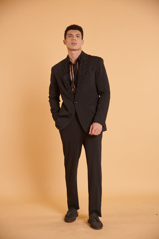 husn Noir glam mesh formal