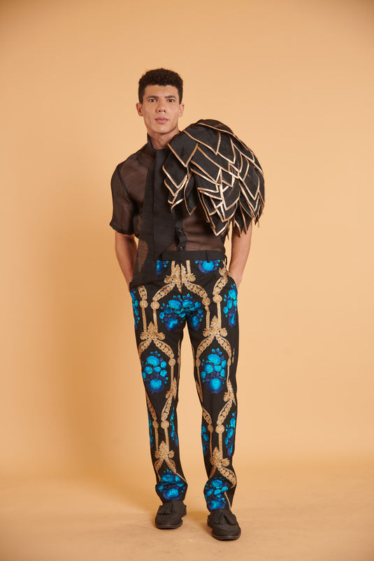 husn Noir gilded flora casual