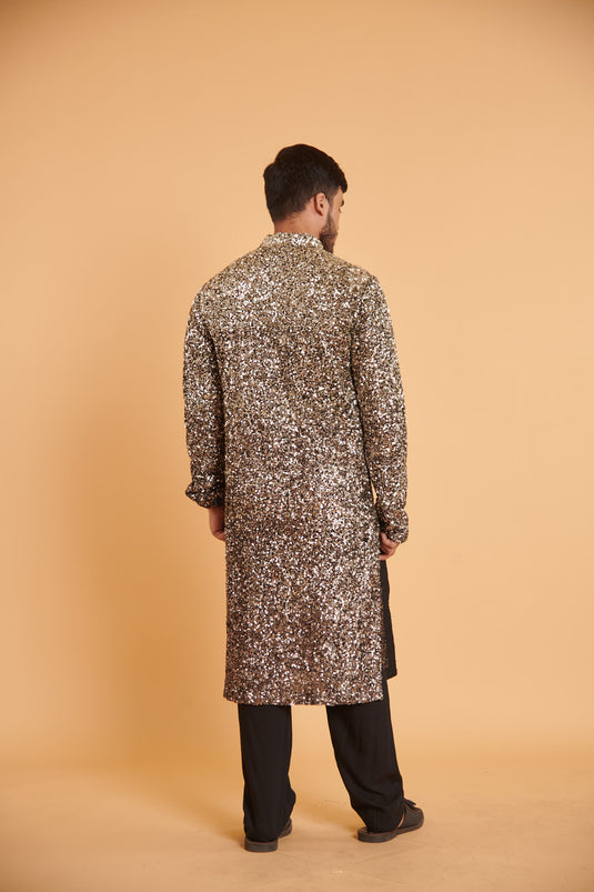 husn Pewter gunmetal bling bling ombre traditional casual