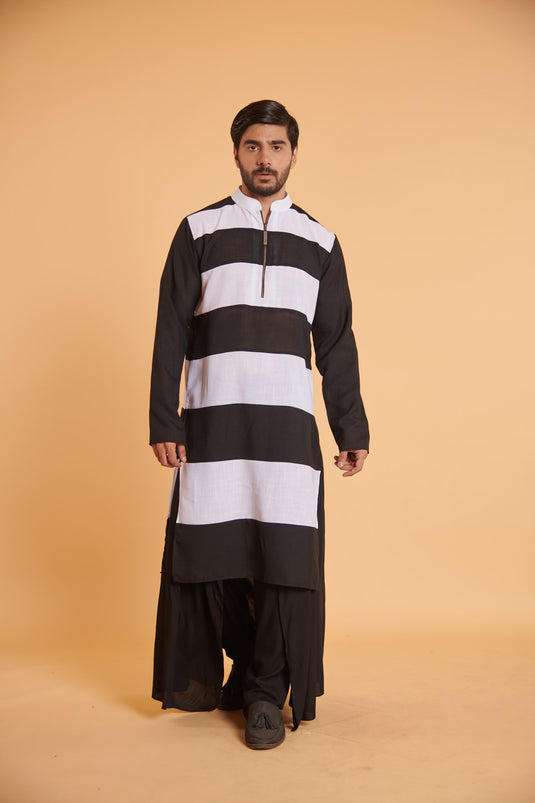 Vanilla noir striped traditional casual