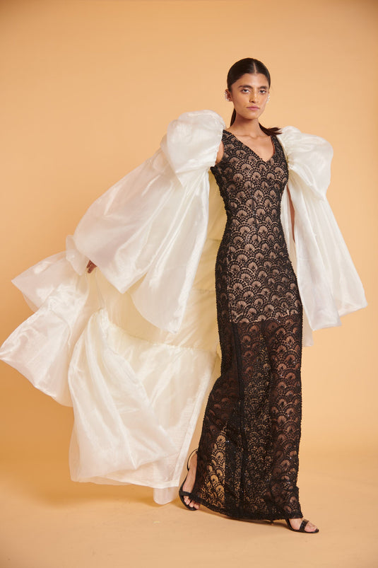 husn Noir ultra glam sheer column