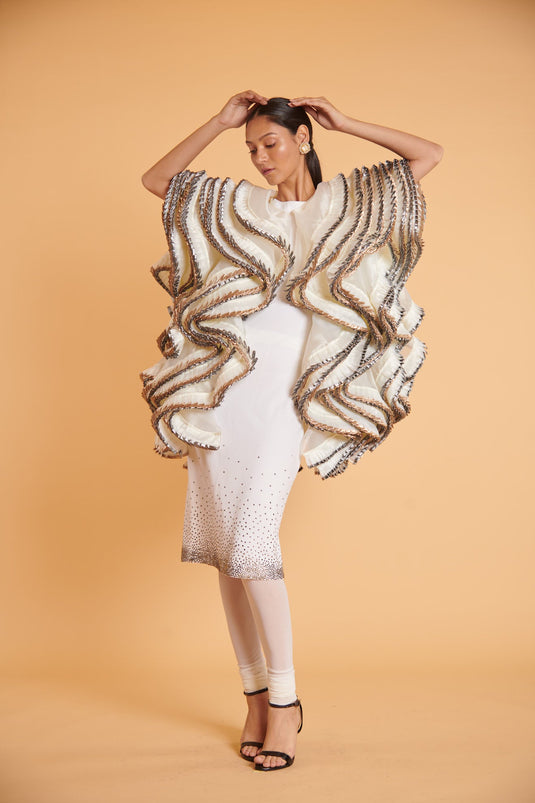 husn Vanilla knit gunmetal glam traditional casual