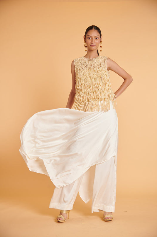 husn Vanilla sheen overlap formals