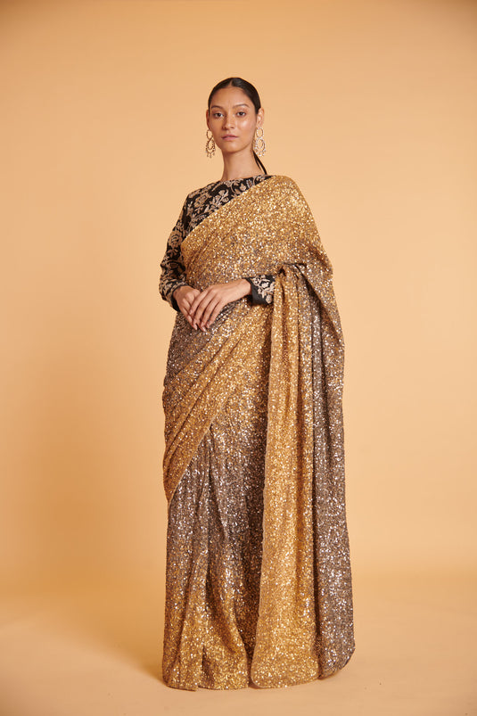 husn Pewter gilded bling bling gradient classic drape
