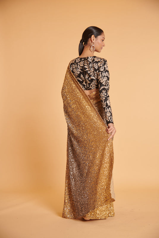 husn Pewter gilded bling bling gradient classic drape