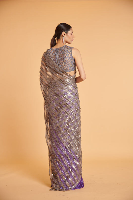 husn Pewter gilded bling bling gradient classic drape