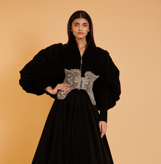 Noir ultra luxe pillow.