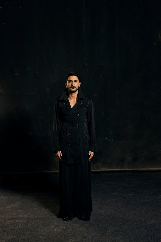 Red carpet pleated pants