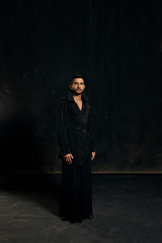 Red carpet pleated pants