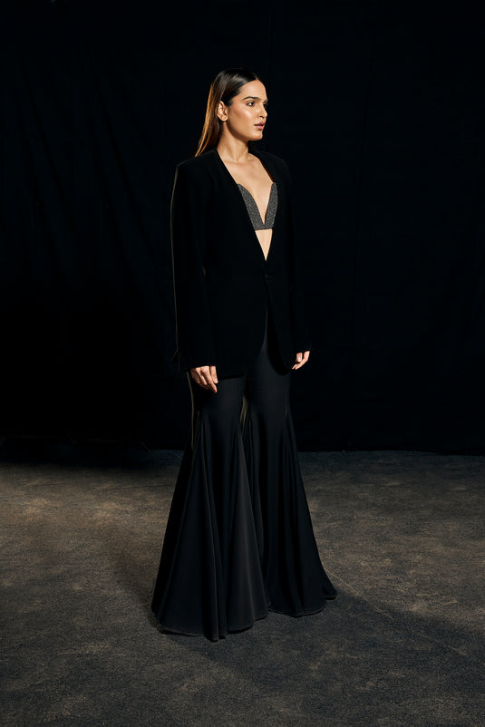 Red carpet open blazer