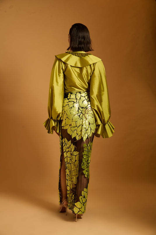 Trifecta acid green bauble shirt