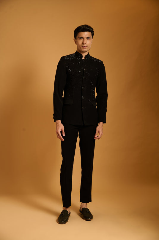 Trifecta black crystal bandh gala