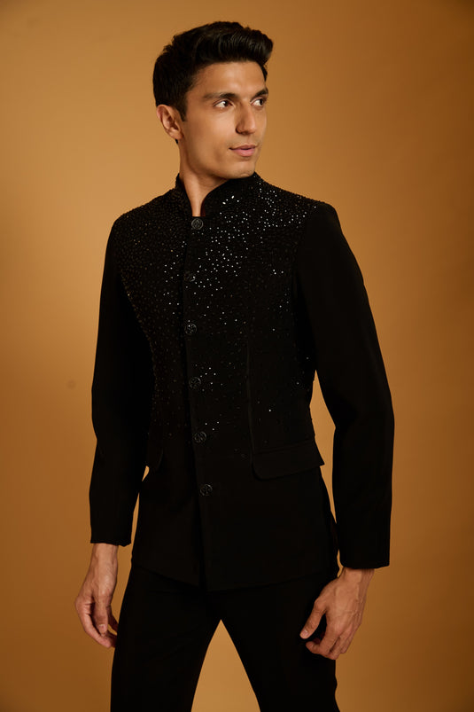 Trifecta black crystal bandh gala