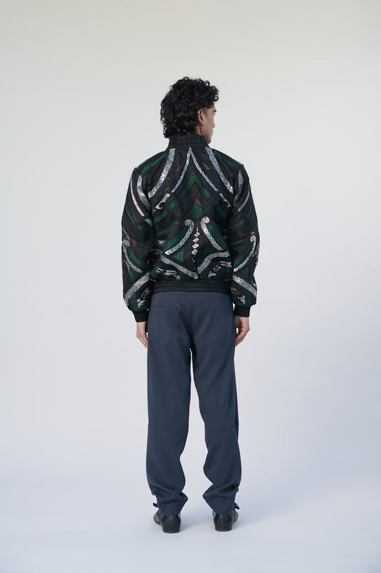 Asphalt jungle charcoal balloon pants