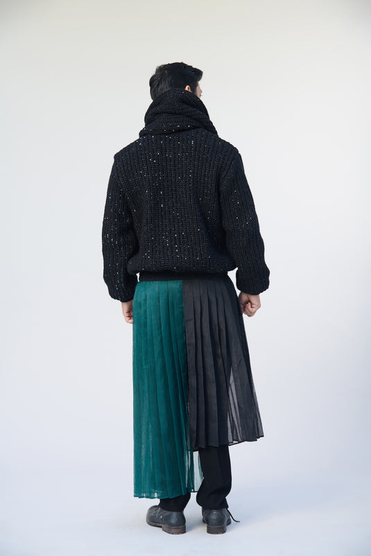 Asphalt jungle bomber knit