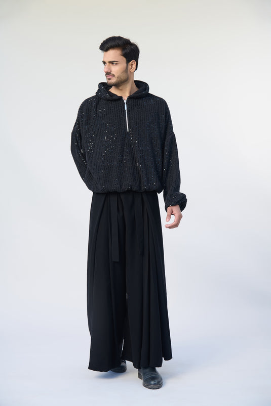 Asphalt jungle ribbed knit