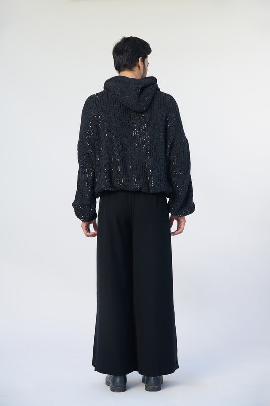 Asphalt jungle ribbed knit