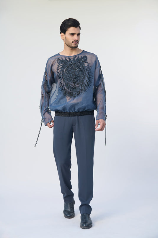 Asphalt jungle apex sheer jumper