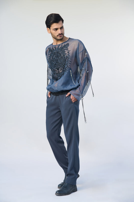 Asphalt jungle apex sheer jumper