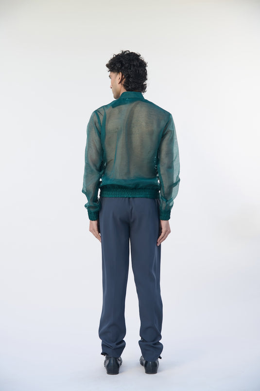 Asphalt jungle panther sheer bomber