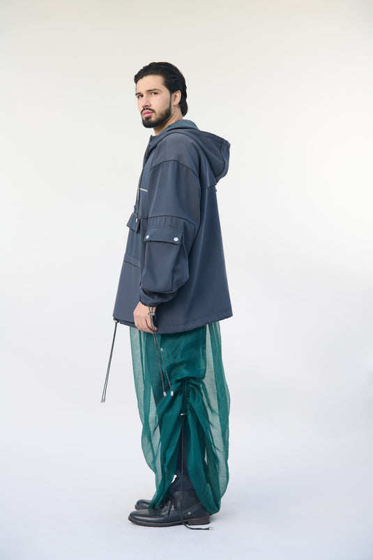 Asphalt jungle emerald utility skirt