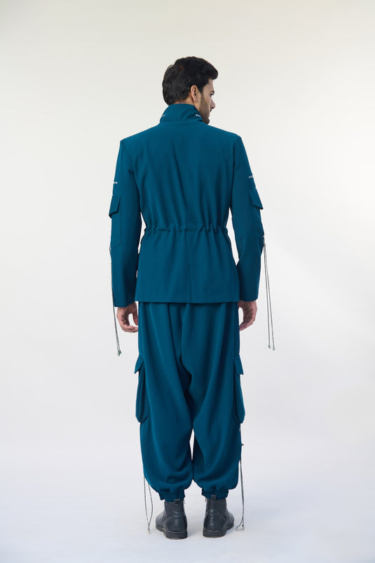 Asphalt jungle teal safari coord