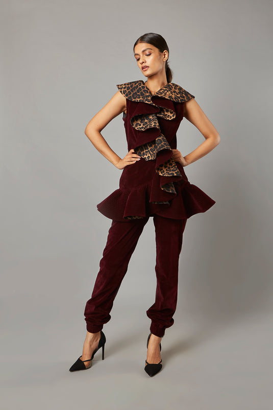 Ultra-Luxe Maroon Joggers